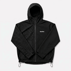 Water Reactive Cheetah Rain Jacket - Black